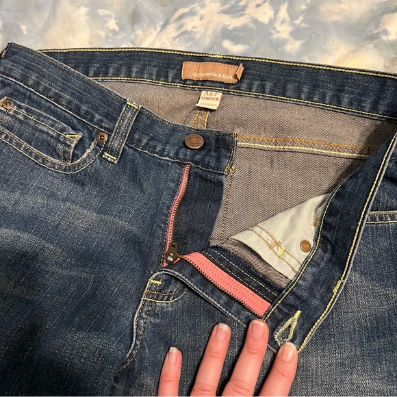 Abercrombie and fitch blue jeans size 8 Long stretch - Picture 2 of 9